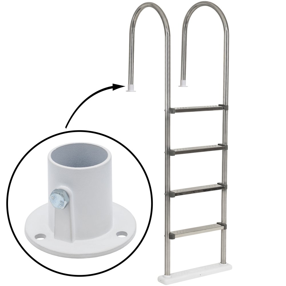 Aqua Select&reg; Stainless Steel In Pool Ladder (Various Step Options)