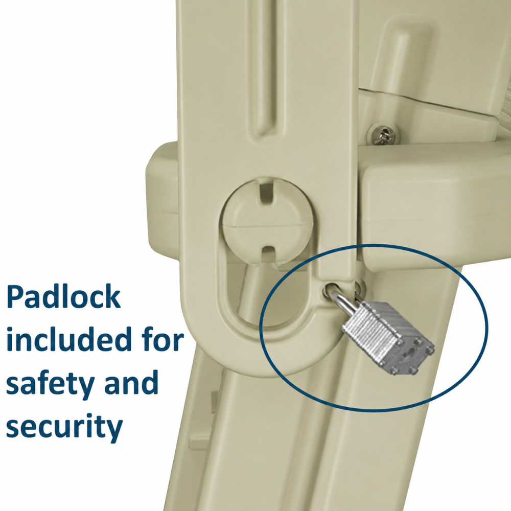 Aqua Select® A-Frame Swing Up & Lock Ladder for Above Ground Pools