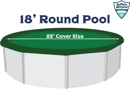 Buffalo Blizzard® Green Winter Cover Measurements - 22' Cover Size