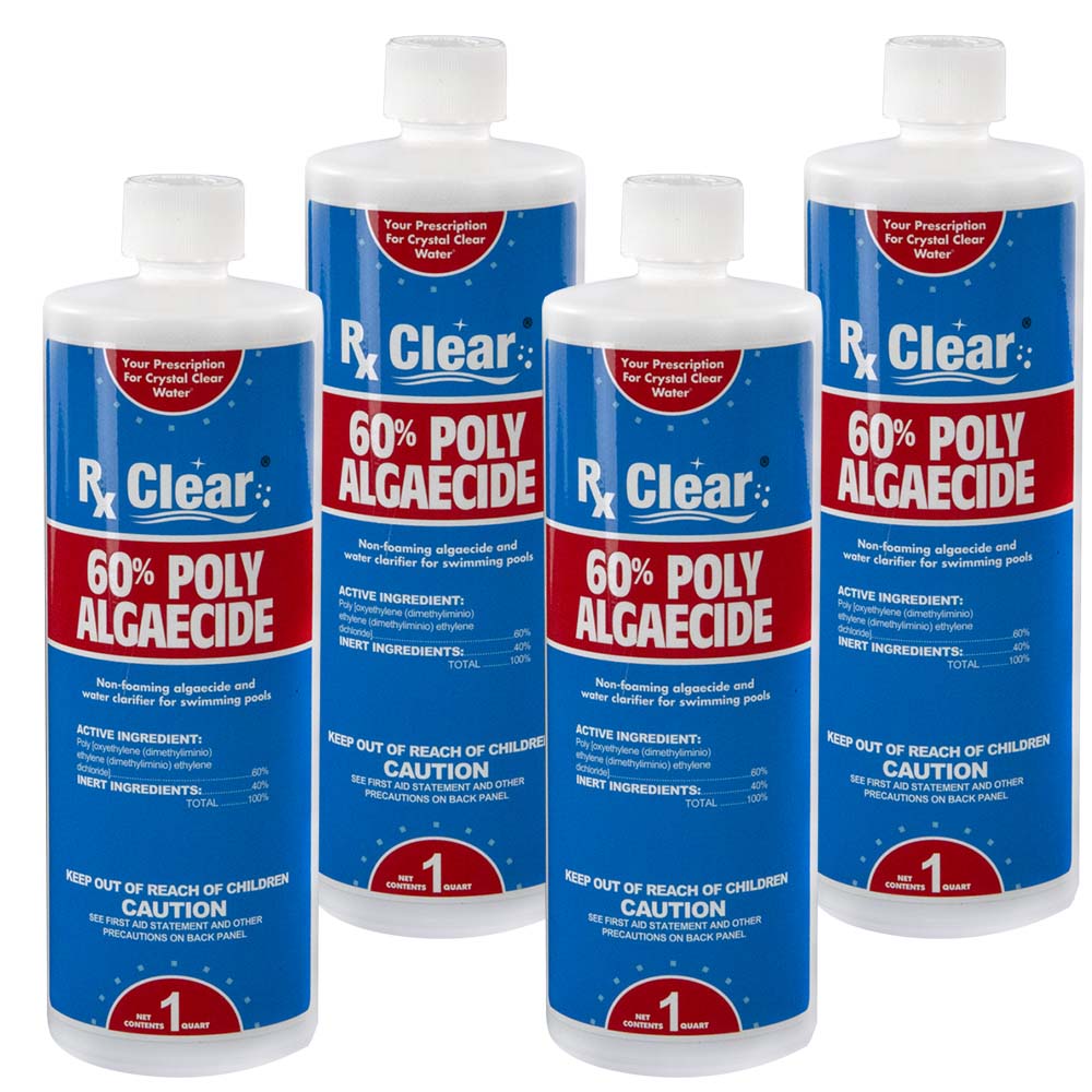 Rx Clear&reg; Swimming Pool Algaecide 60 Plus (Various Quantities)