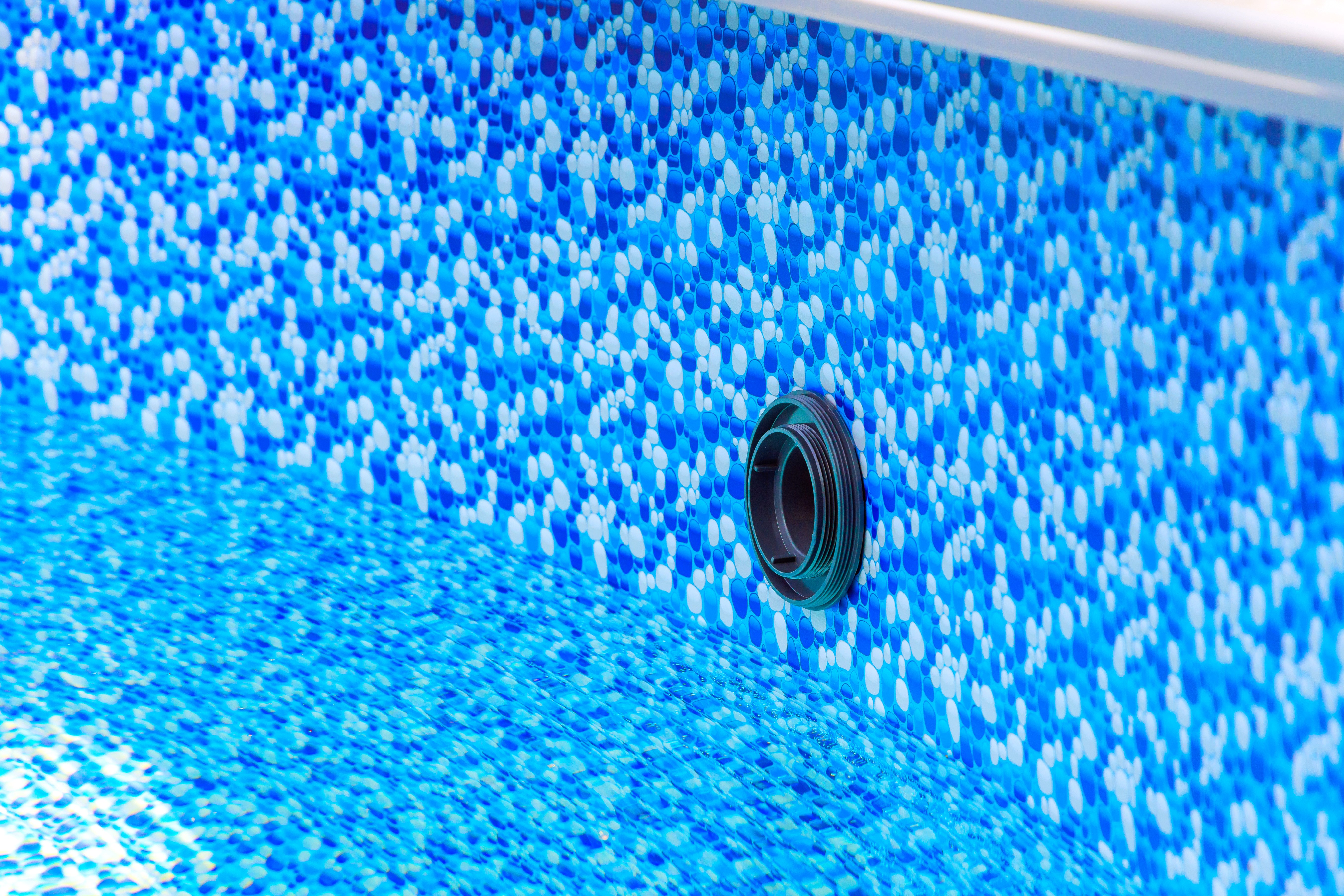 Pool liner closeup 