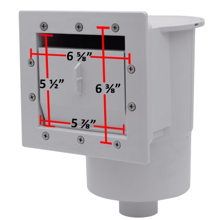 Rx Clear® Standard Thru-Wall Skimmer For Above Ground Swimming Pools (Choose Color)