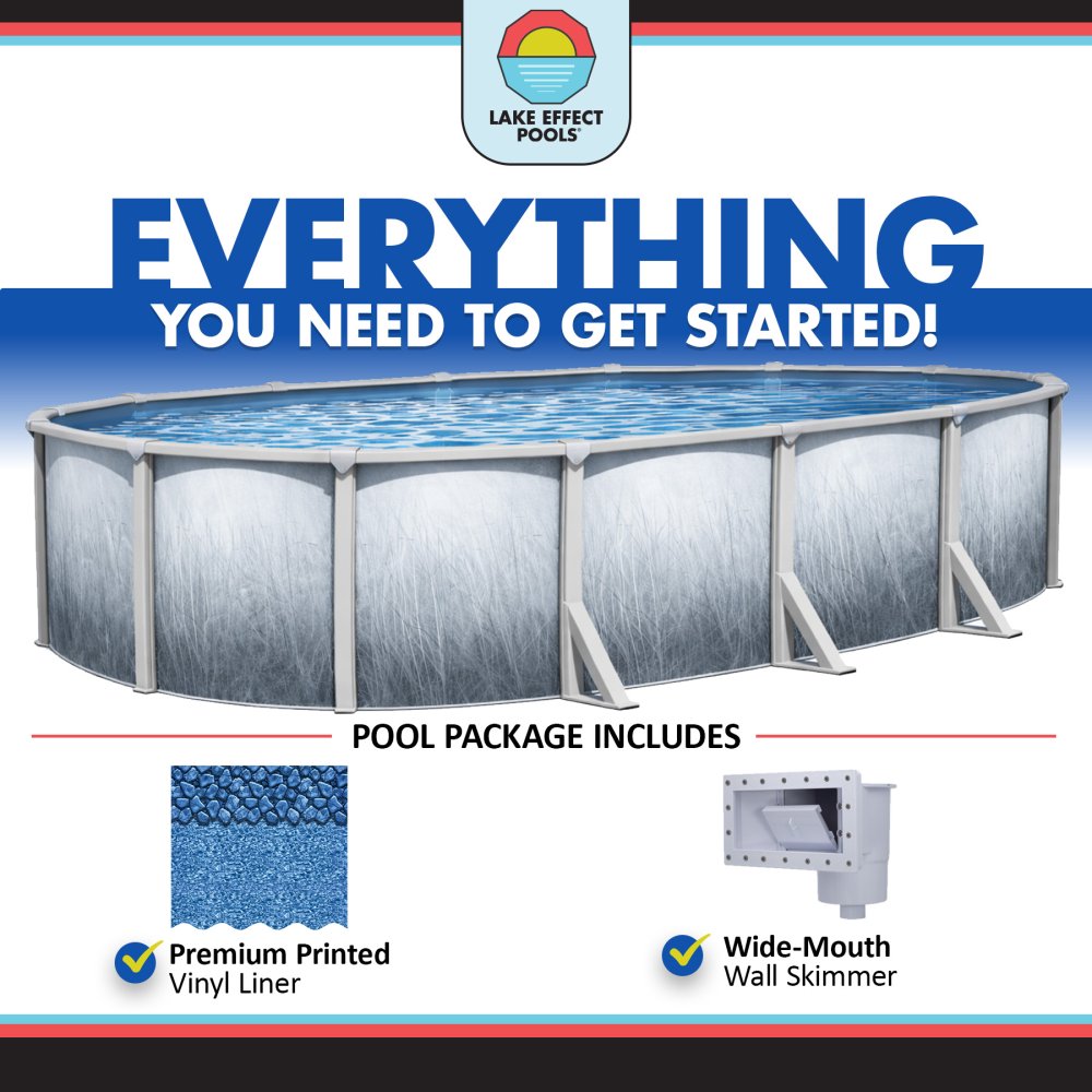 Bermuda by Lake Effect Pools® Oval Above Ground 48" Pool Complete