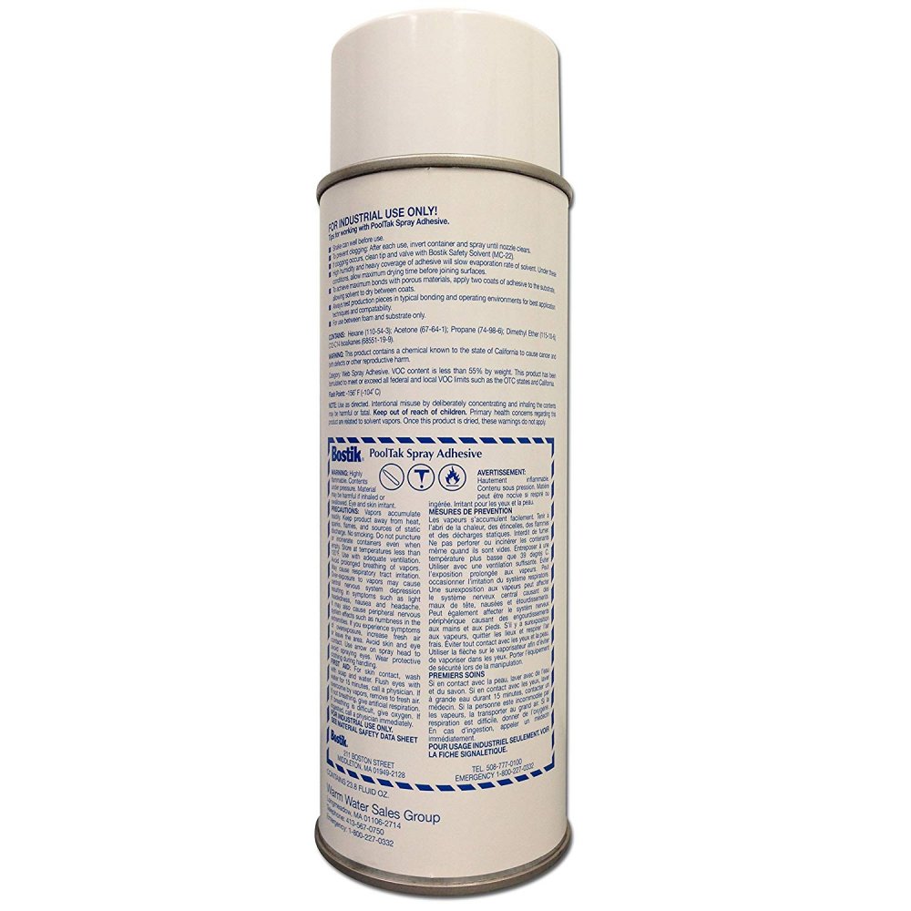 Bostik PoolTak™ Spray Adhesive - Back