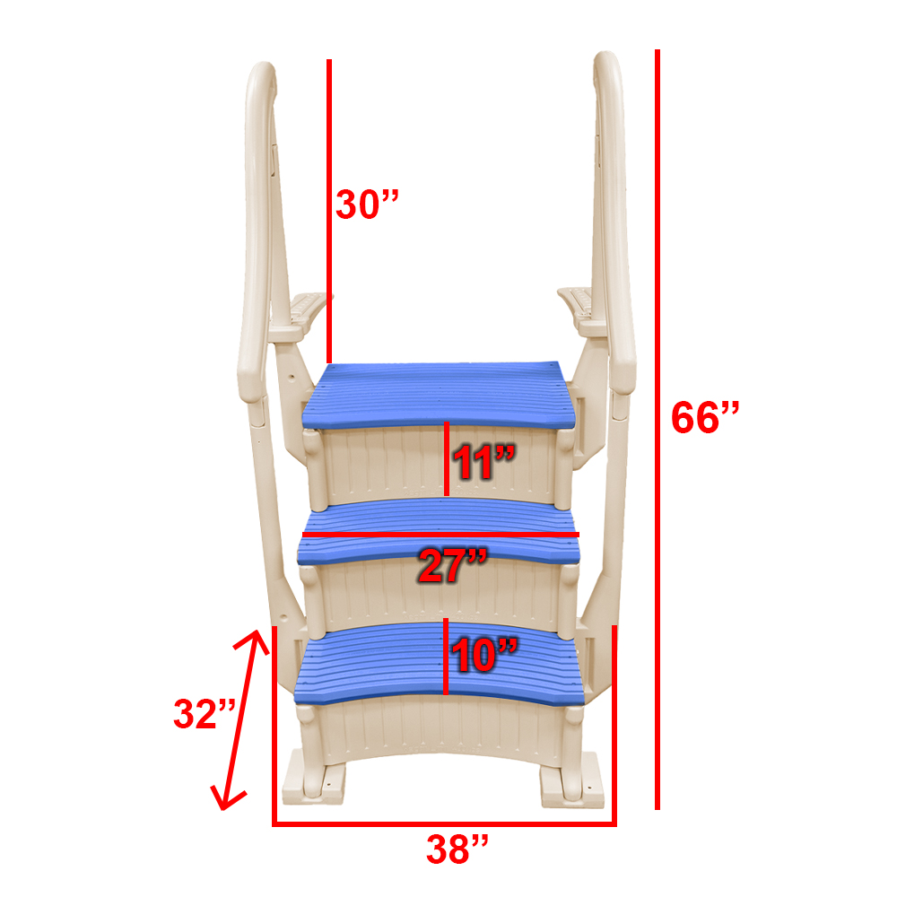 Confer® Inground Steps - Blue