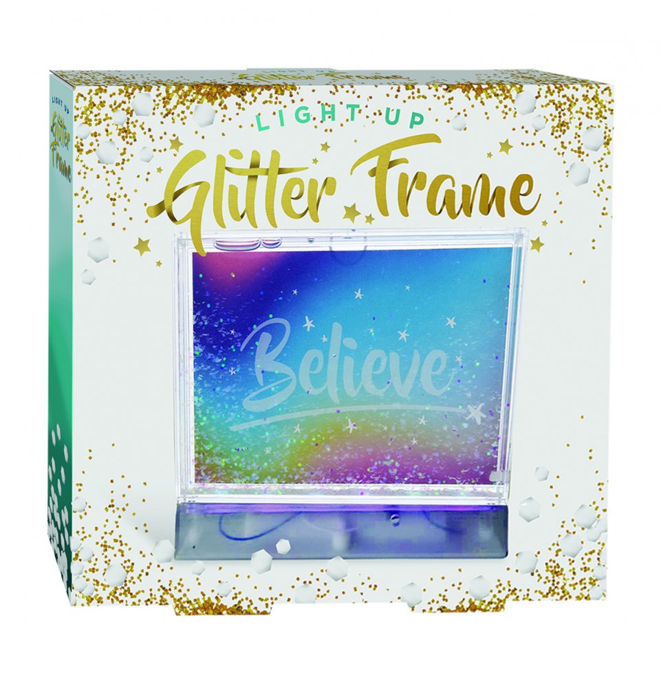 Color Changing<BR>Light Up Glitter<BR> Photo Frame