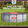 Testudo by Lake Effect Pools® Round Above Ground Pool Kit