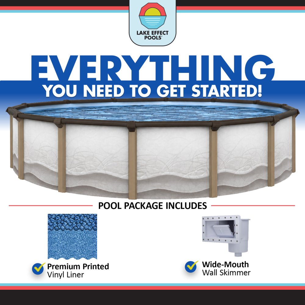 Cozumel by Lake Effect Pools® Round Above Ground Pool Kit