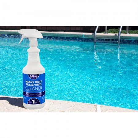 Tile & Vinyl Cleaner On Pool Deck