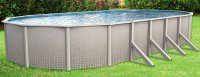 Impressions by Lake Effect Pools® Oval Above Ground Pool Kit
