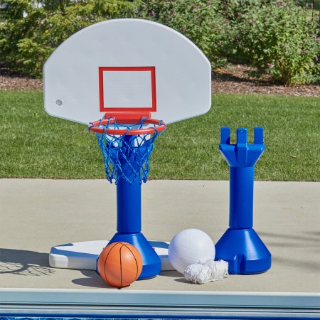 Aqua Select® 2-in-1 Basketball / Volleyball Game for Inground Pools