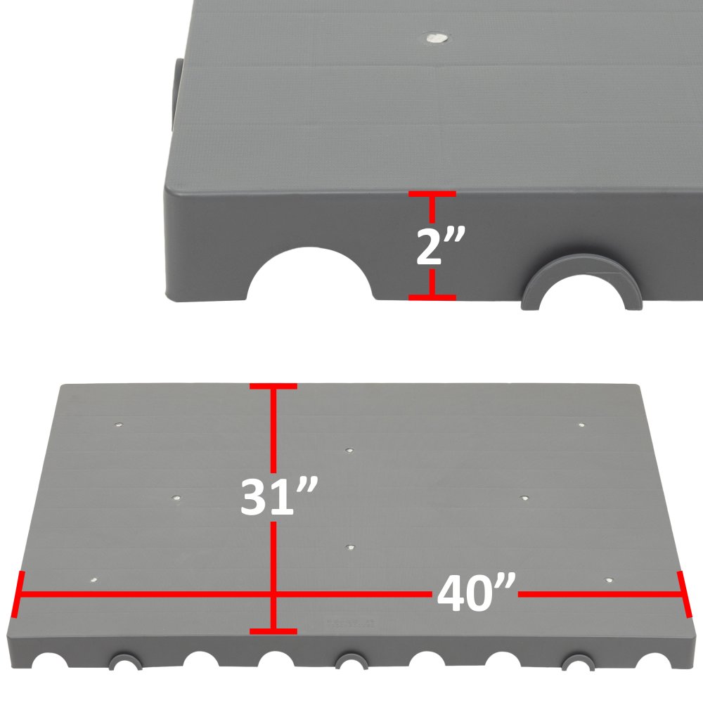 Rx Clear® Resin Universal Pool Pump and Filter Interlock Base Pad (Various Qty)