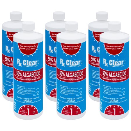 Rx Clear&reg; Swimming Pool Algaecide 50 Plus (Various Quantities)