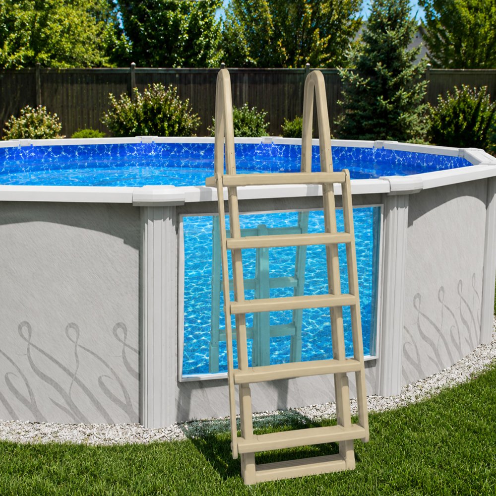Aqua Select® A-Frame Swing Up & Lock Ladder for Above Ground Pools
