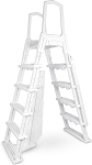 Aqua Select&reg; Flip-Up A-Frame Ladder for Above Ground Pools 48-54