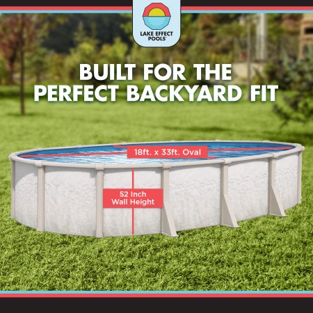 Antigua by Lake Effect Pools® Oval Above Ground Pool with 52" Walls