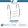 Aqua Select® Inground Stainless Steel Swimming Pool Ladders (Various Steps)