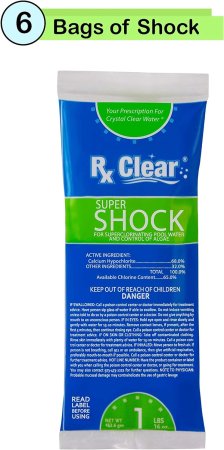 Rx Clear&reg; Super Shock Swimming Pool Chlorine Shock (Various Quantities)