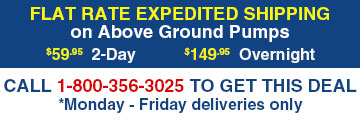 Flat rate shipping on all pumps