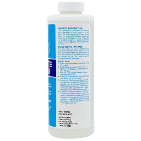 Rx Clear&reg; Phosphate Remover - 1 qt (Various Amounts)