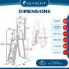 Aqua Select&reg; Flip-Up A-Frame Ladder for Above Ground Pools 48-54"H