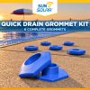 Sun2Solar® Quick Drain Grommet System - Set of 6 (Blue)