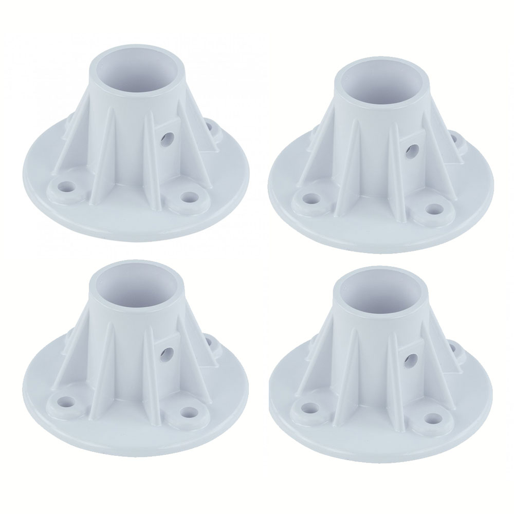 Plastic Pool Slide Deck Flange - 4 Pack