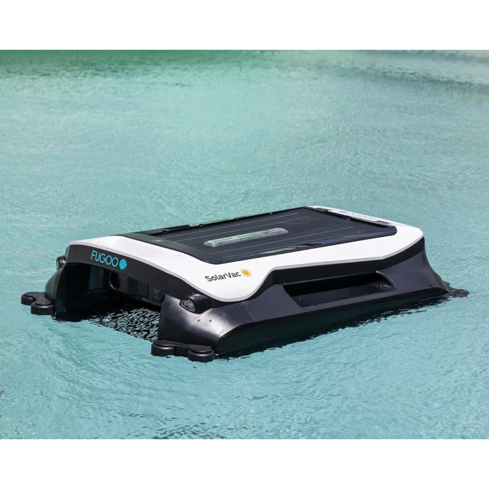 FUGOO SolarVac Solar Powered Cordless Floating Pool Skimmer with Smart App Control