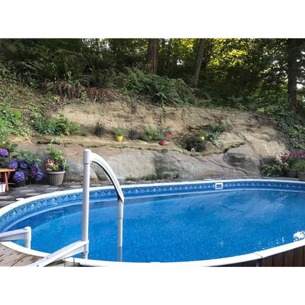 Dominica by Lake Effect Pools® Oval Semi Inground Pool Kit