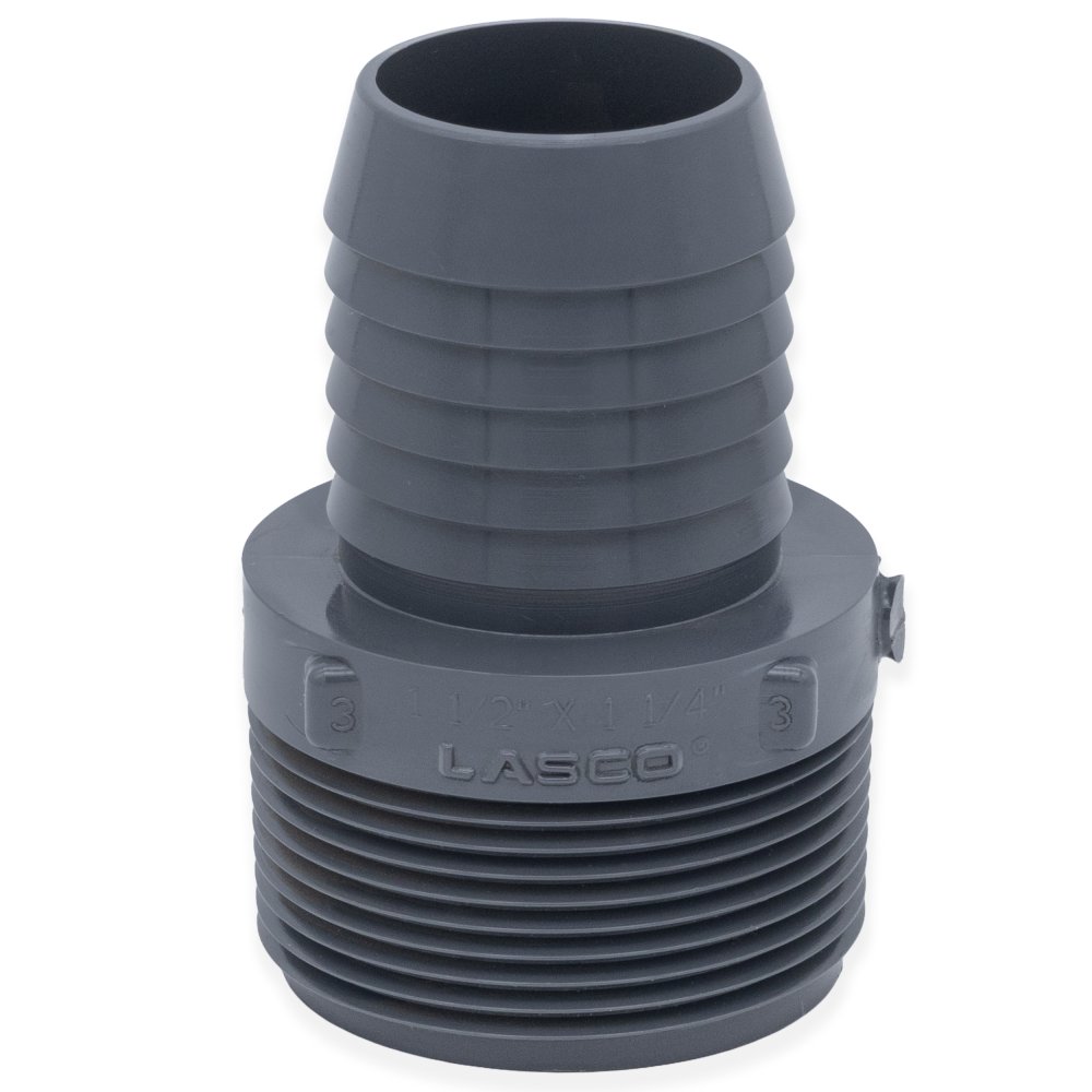 1 &frac12;" x 1 &frac14;" Insert Reducing Male Adapter