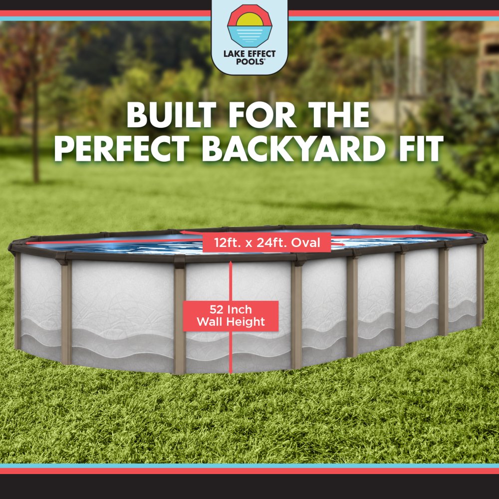 Cozumel by Lake Effect Pools® Oval Above Ground Pool Kit