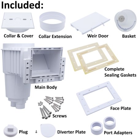 CMP Standard Inground Vinyl Liner Skimmer (Choose Lid Style)