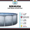 Bermuda by Lake Effect Pools® Oval Above Ground 48" Pool Complete