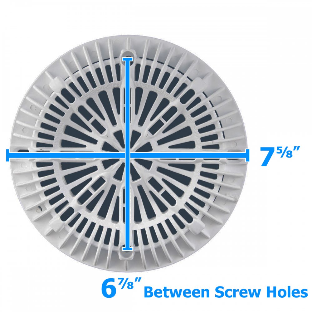 Anti Vortex Main Drain Cover Measurements