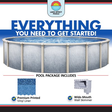 Lake Effect Pools® 27' Round Bermuda Aboveground Pool