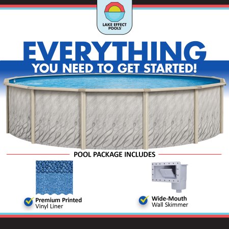 Lake Effect Pools® Meadows Reprieve Round Above Ground Pool Kit
