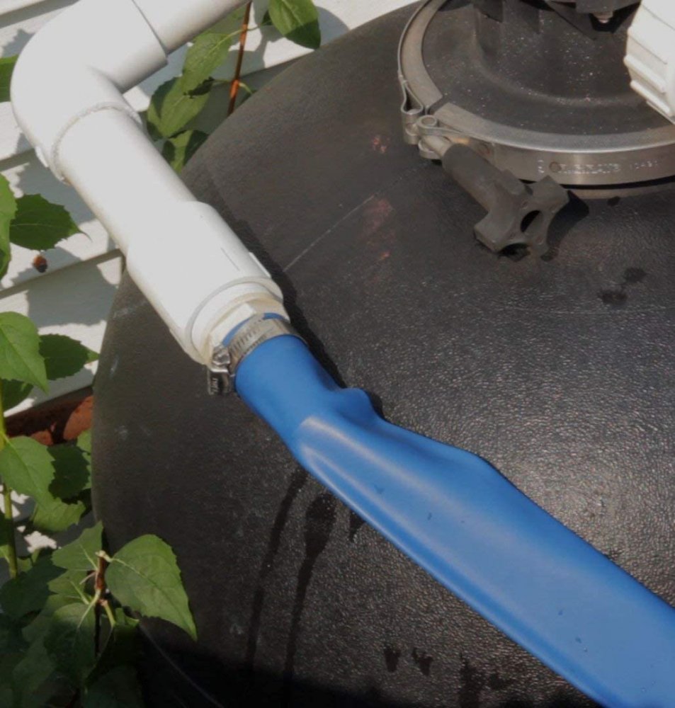 Aqua Select® 1 ½" Backwash Hose w/ Hose Clamp On Pump