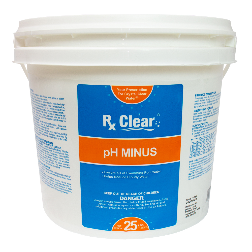 Rx Clear&reg; Swimming Pool pH Minus (Various Quantities)