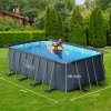 EVAJOY Metal Frame 14' x 7' Rectangular Above Ground Pool Kit