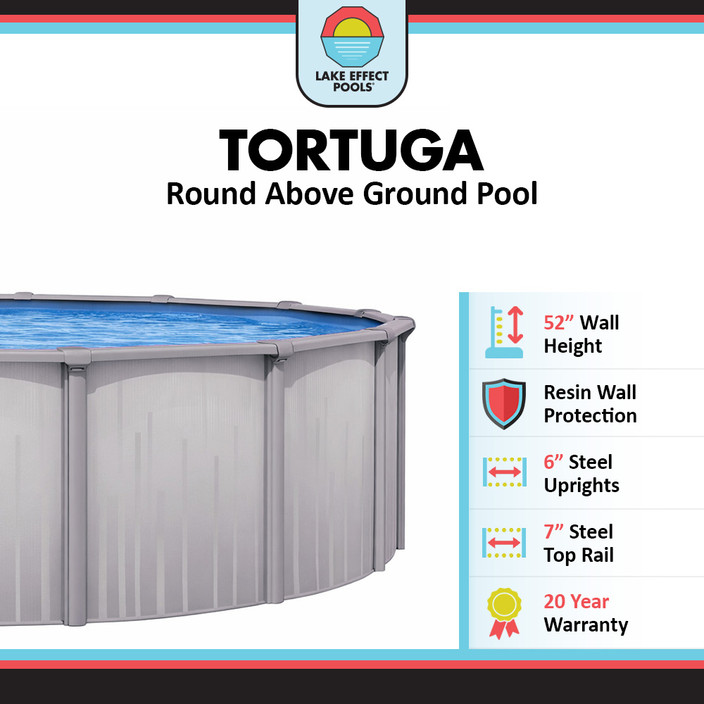 Tortuga by Lake Effect Pools® Round Above Ground Pool Kit