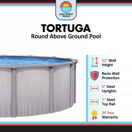 Tortuga by Lake Effect Pools® Round Above Ground Pool Kit