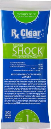 Rx Clear&reg; Super Shock Swimming Pool Chlorine Shock (Various Quantities)