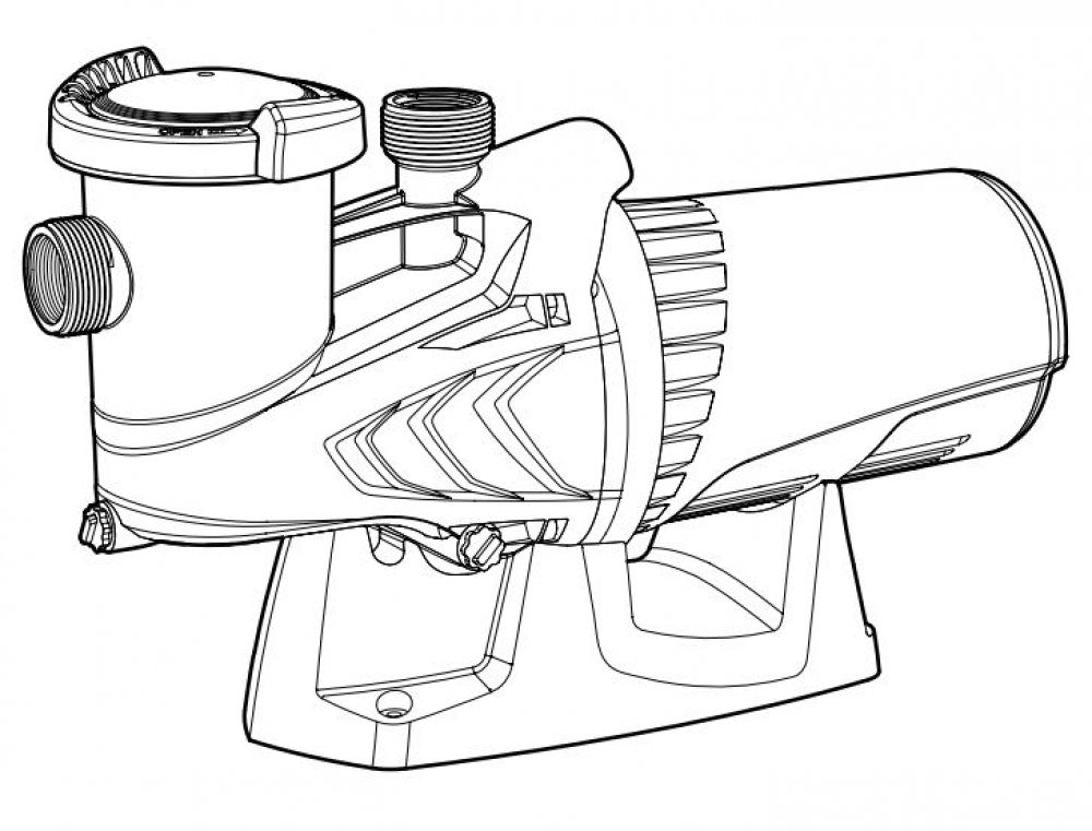 Carvin® HP Sharkjet A/G Pool Pump - Black & White