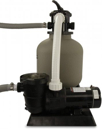 Side View: Rx Clear® 16" Radiant Complete Sand Filter System