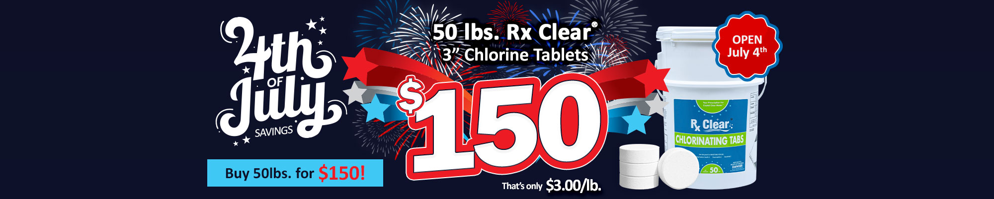 Rx Clear® Chlorine - Tablets & Granular