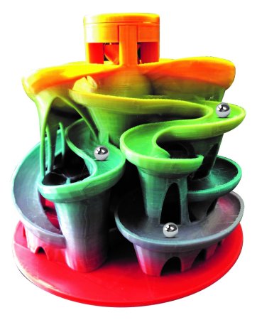 Rainbow Marble Run <BR> with Ball Return