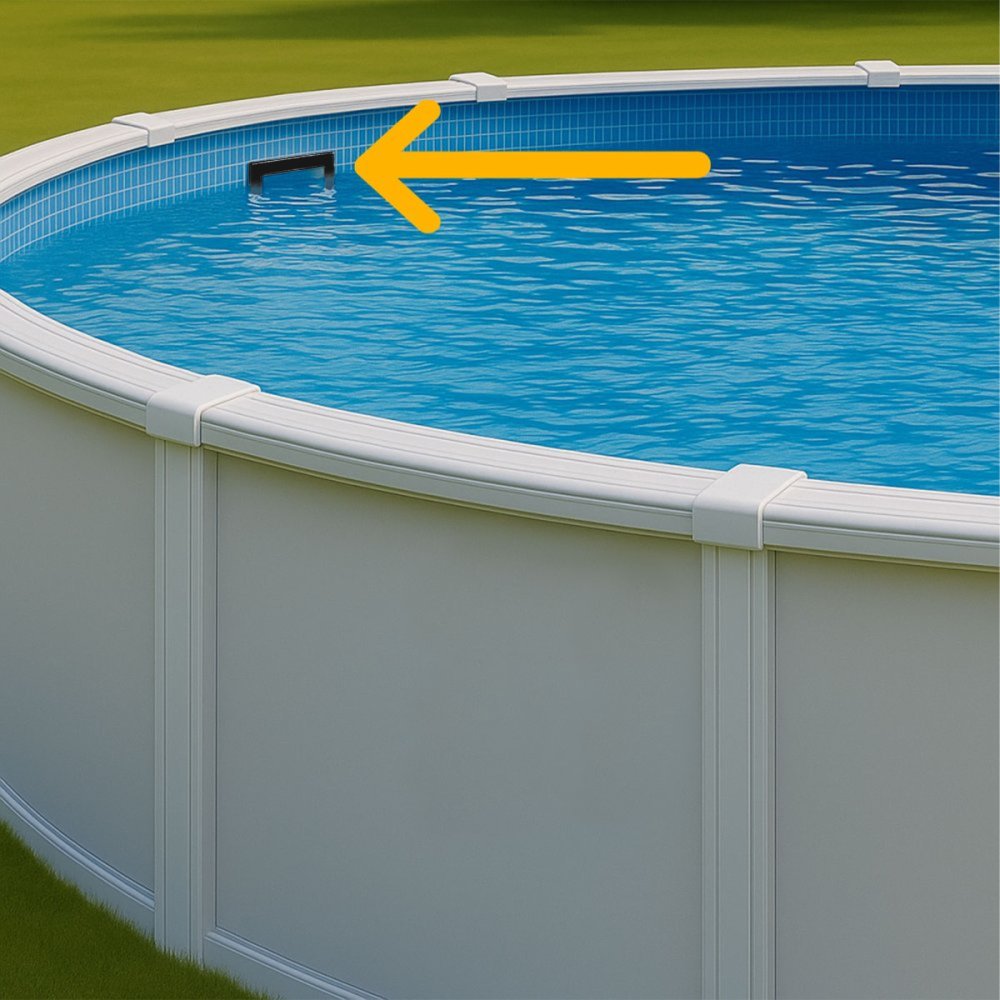 Rx Clear® Wide-Mouth Skimmer for Above Ground Swimming Pools (Various Colors)