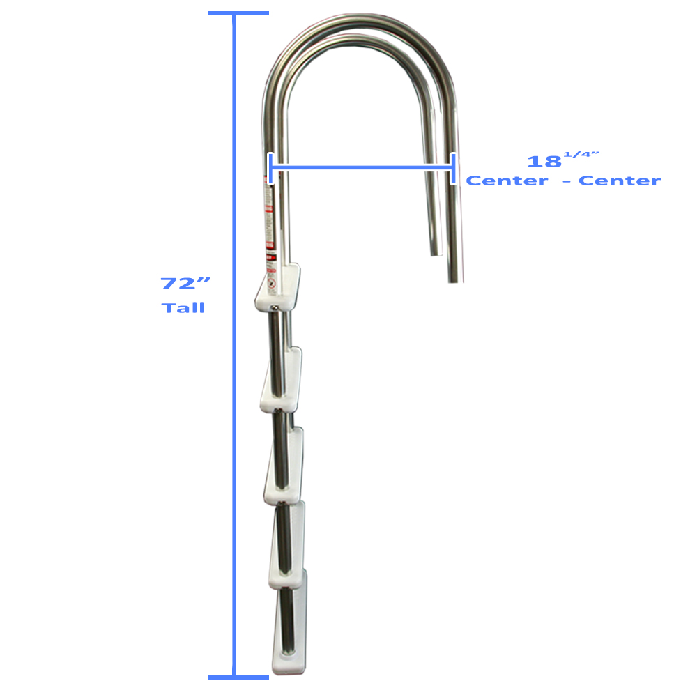 Aqua Select&reg; Stainless Steel In-Pool Ladder (Various Step Options)