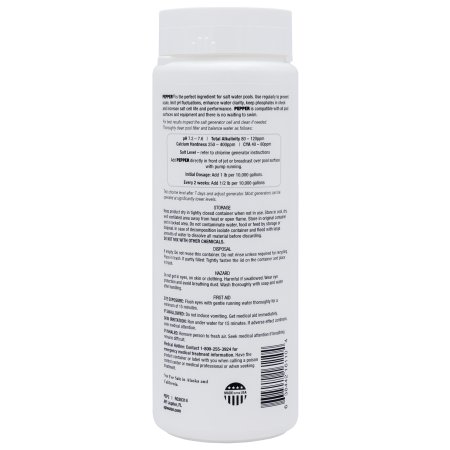 Pepper® Non-Chlorine Shock for Salt Water Pools - Back View