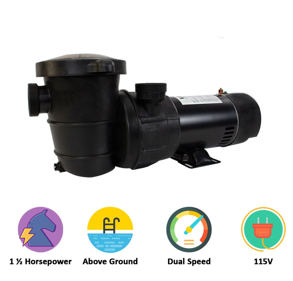 Rx Clear&reg; Extreme Force Dual Speed Above Ground Pump